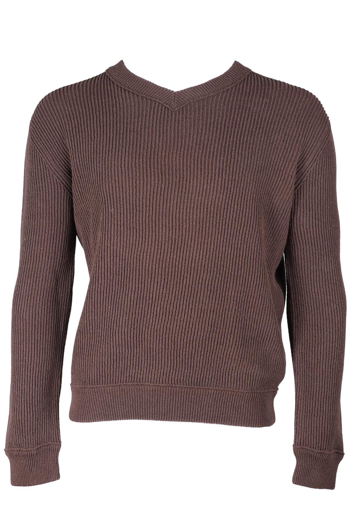 THE ROW BROWN MEN'S COTTON SWEATER MEDIUM