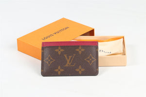 LOUIS VUITTON BROWN 2020 MONOGRAM COATED CANVAS CARD HOLDER