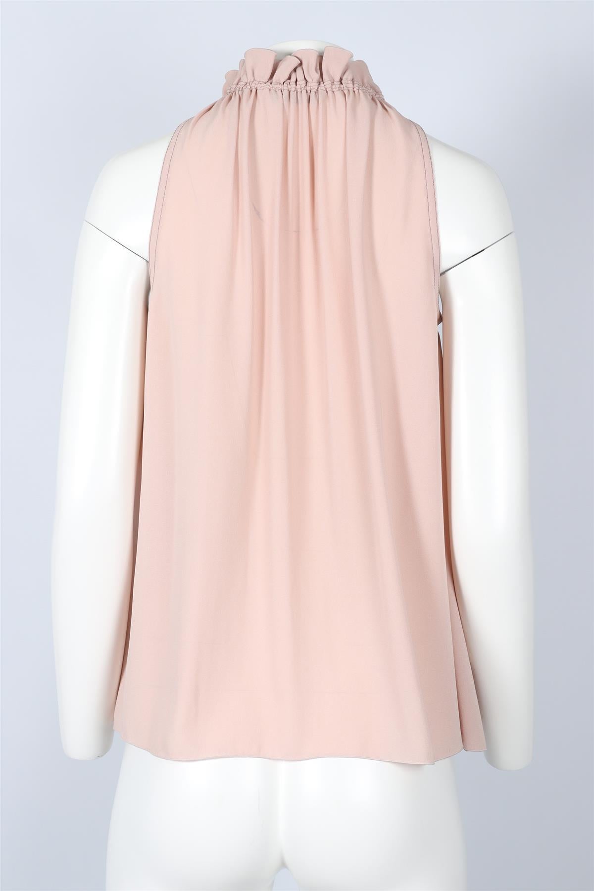 BOTTEGA VENETA PINK SILK TOP IT 38 UK 6