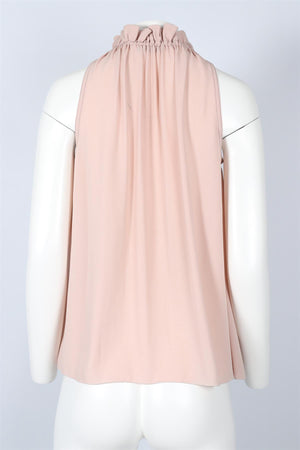 BOTTEGA VENETA PINK SILK TOP IT 38 UK 6