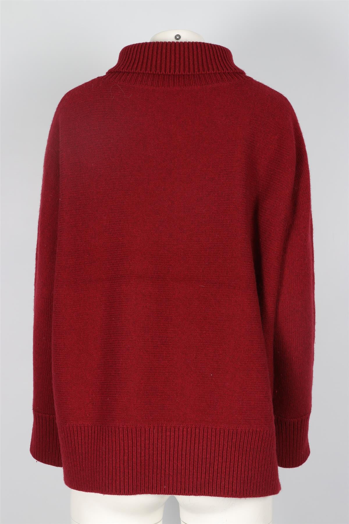 VANESSA BRUNO RED WOOL SWEATER MEDIUM