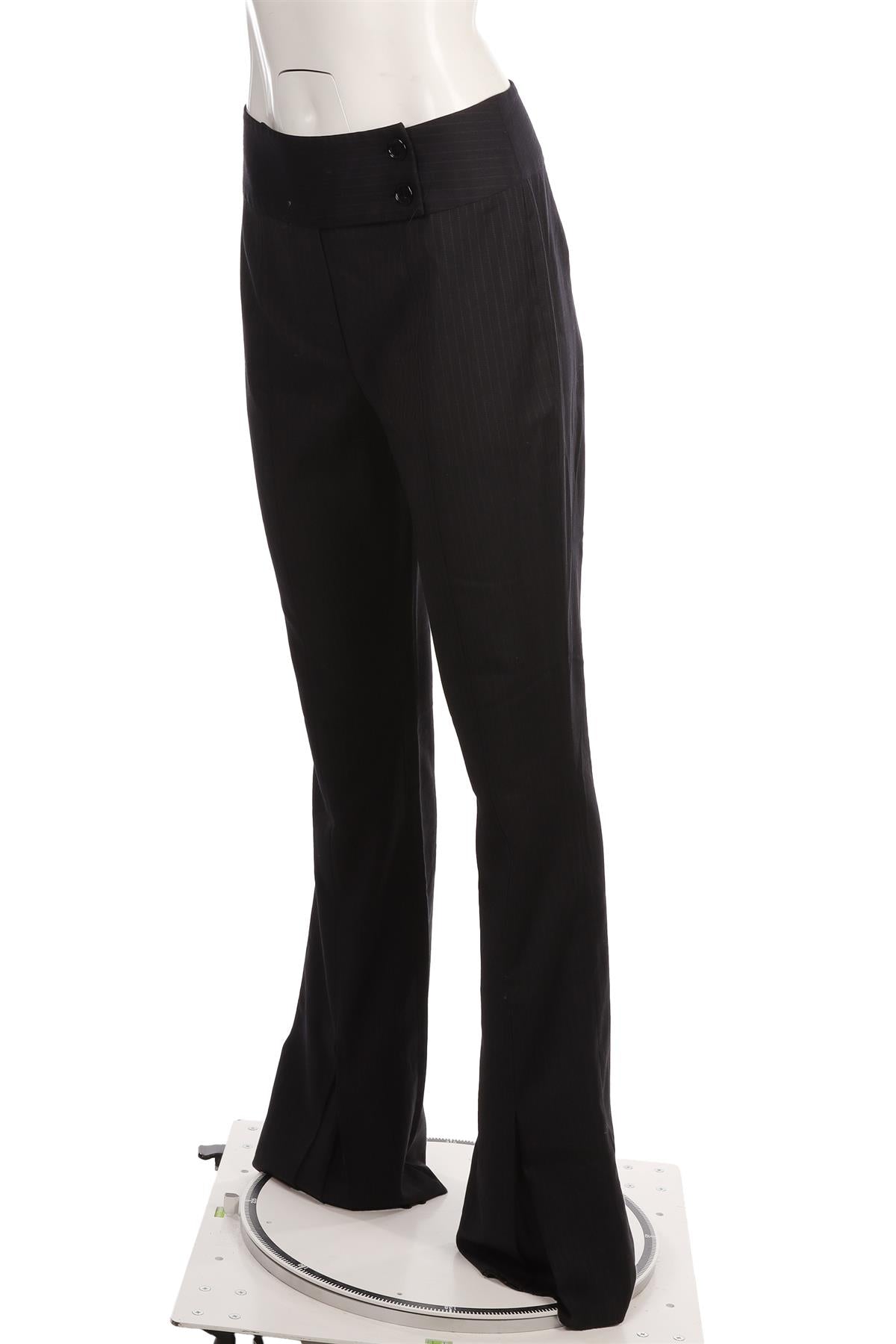 D&G NAVY WOOL STRAIGHT LEGGED PANTS IT 46 UK 14