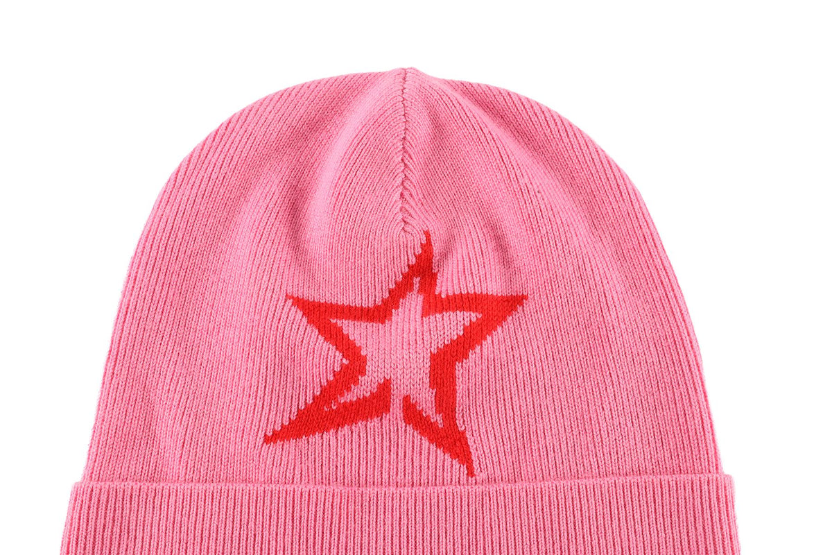 PERFECT MOMENT PINK WOOL BEANIE ONE SIZE