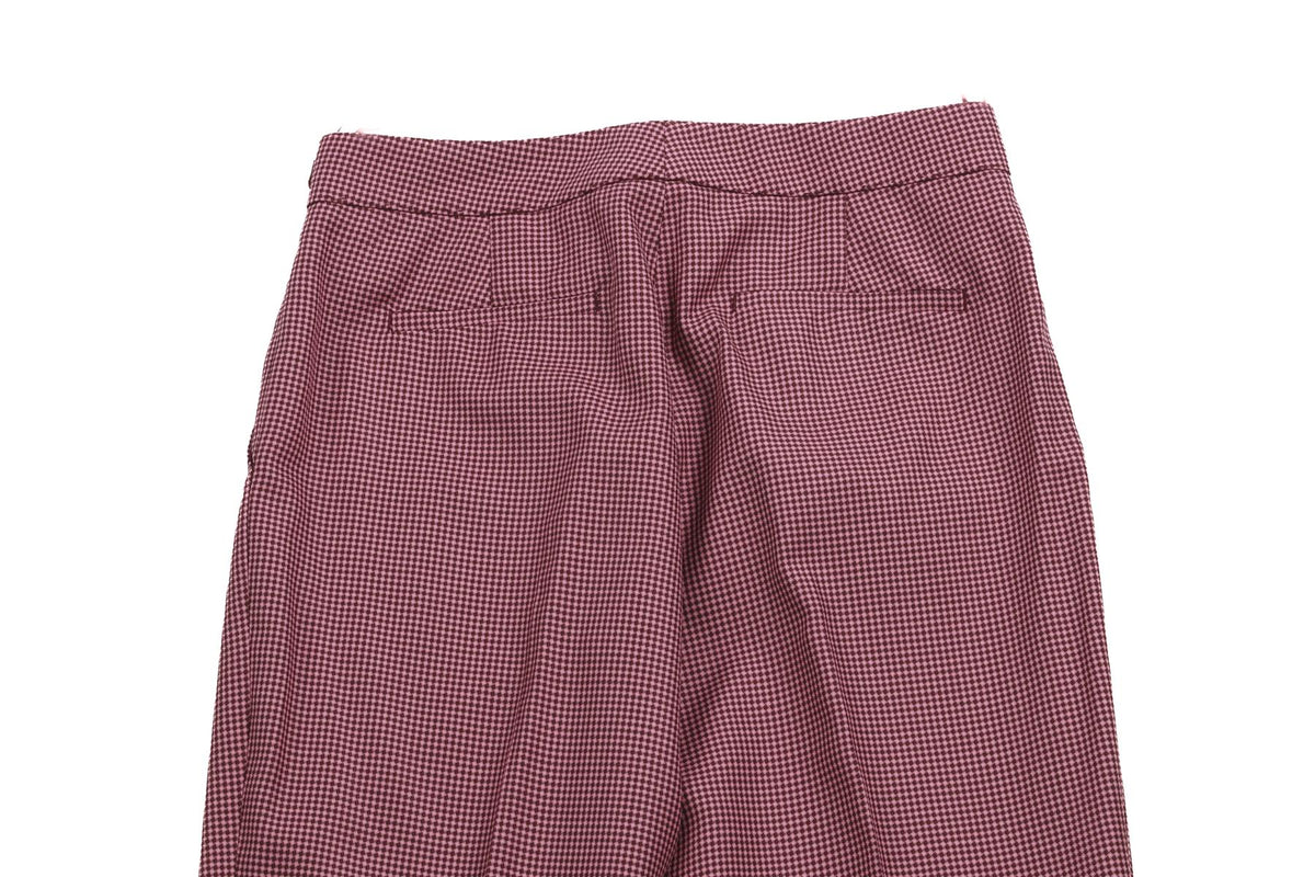 GABRIELA HEARST PURPLE WOOL TAPERED PANTS IT 38 UK 6