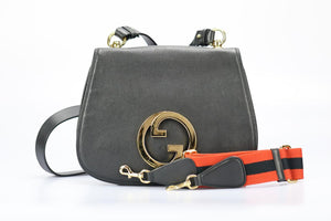 GUCCI NEW BLONDIE GG LEATHER SHOULDER BAG
