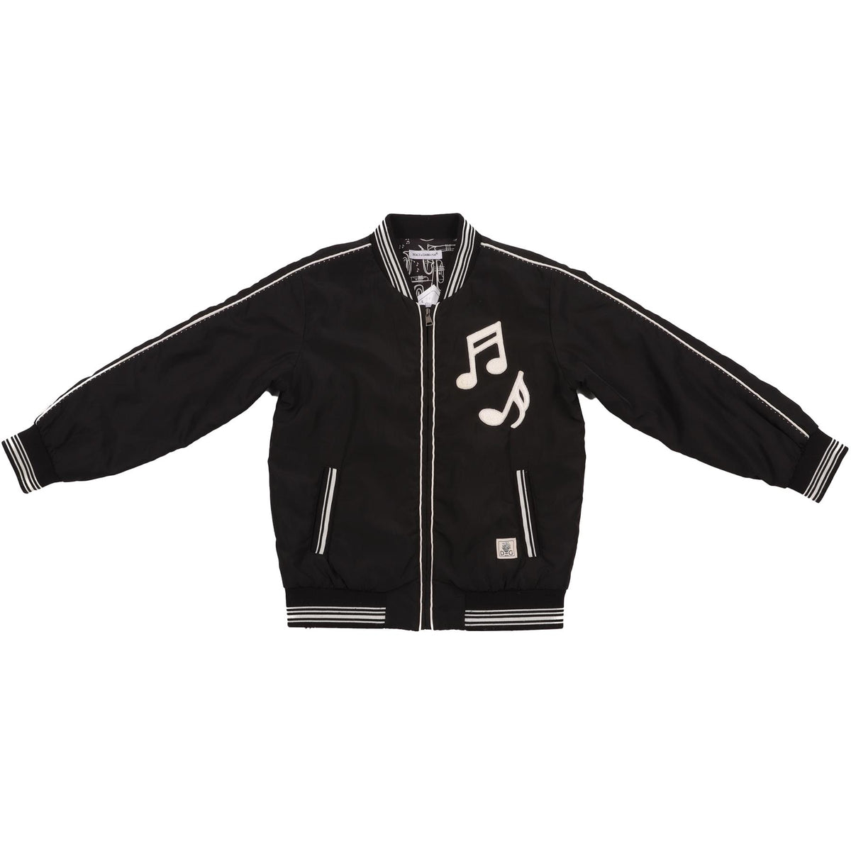 DOLCE & GABBANA BLACK KIDS BOYS JACKET 4 YEARS