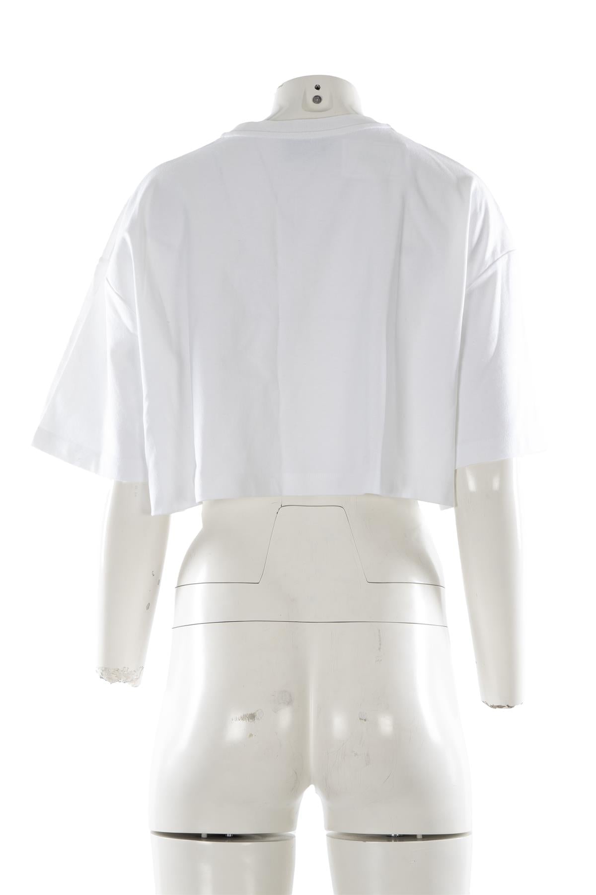 PRADA WHITE COTTON T-SHIRT SMALL