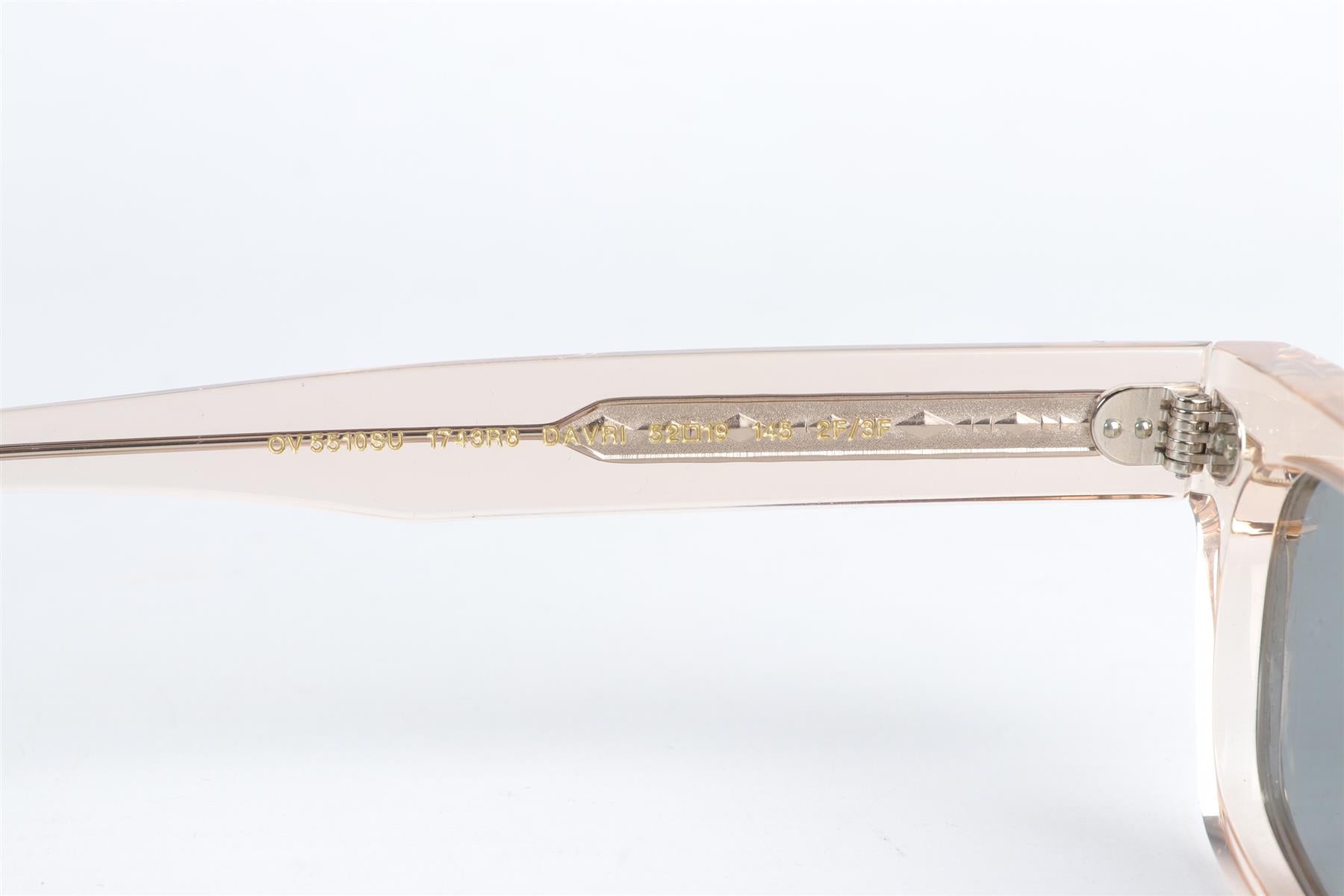 OLIVER PEOPLES NUDE RECTANGLE FRAME ACETATE SUNGLASSES