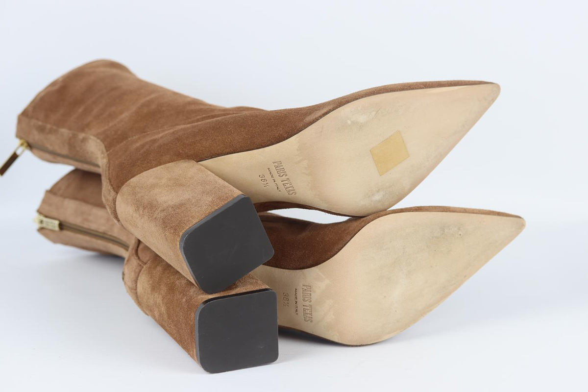 PARIS TEXAS STRETCH SUEDE ANKLE BOOTS EU 38.5 UK 5.5 US 8.5