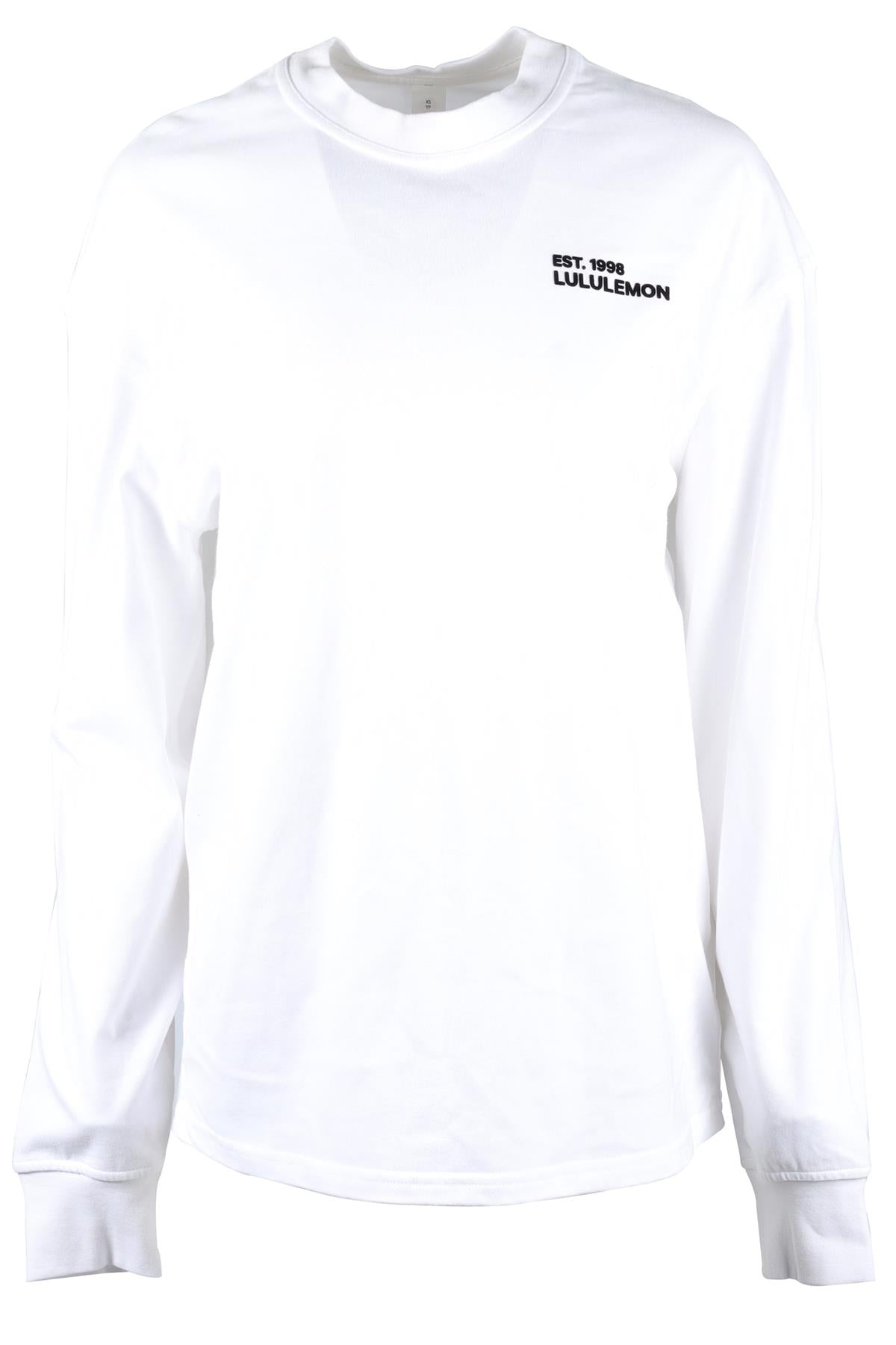 LULULEMON WHITE COTTON TOP XSMALL