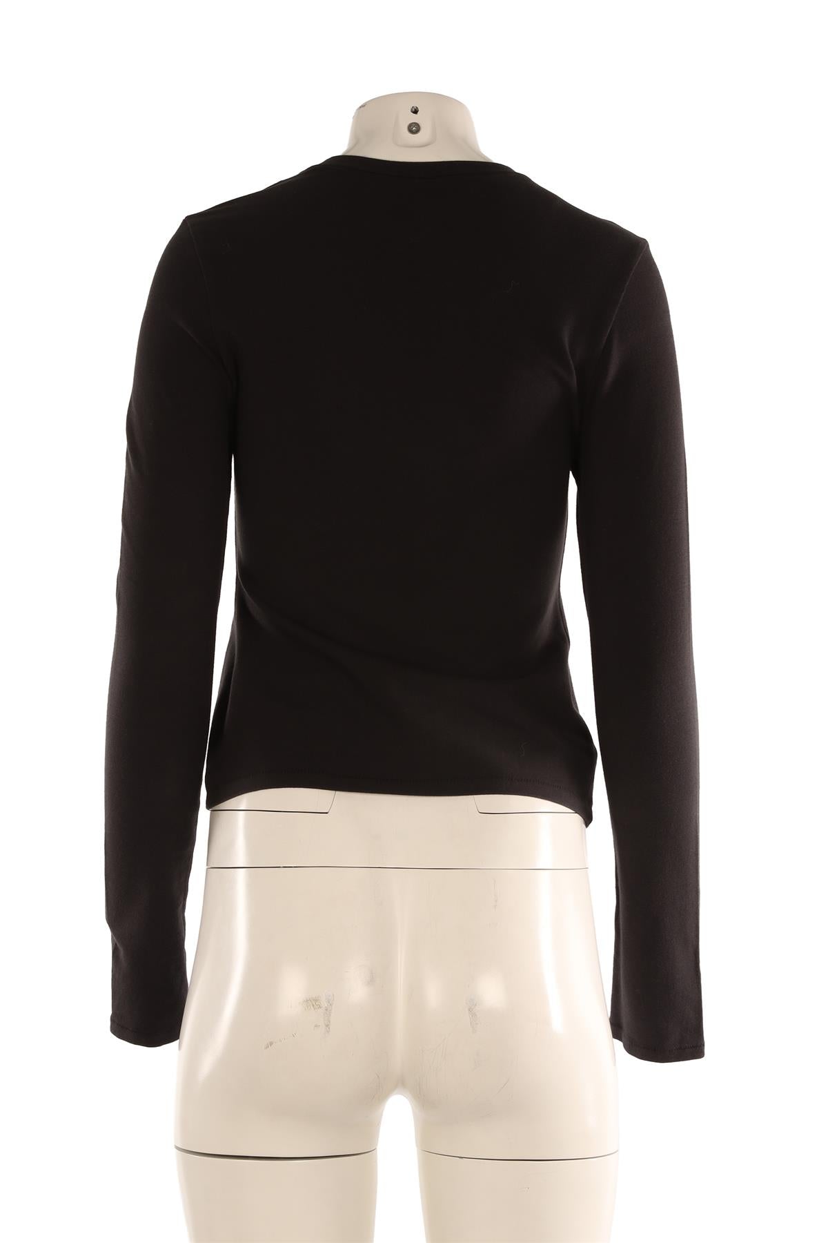 SKIMS BLACK COTTON TOP LARGE