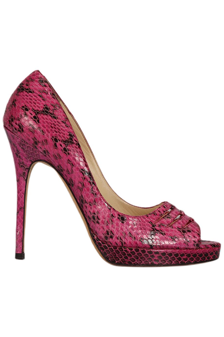JIMMY CHOO SNAKESKIN PUMPS EU UK US nikkibradford