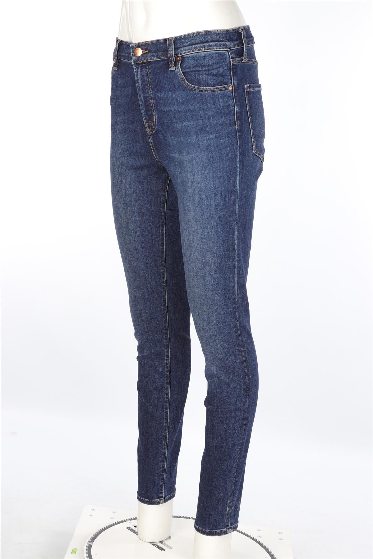 J BRAND BLUE DENIM HIGH RISE SKINNY JEANS W29 UK 10-12