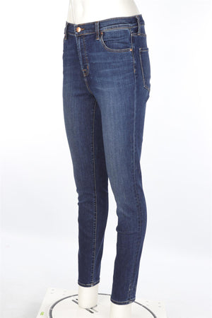J BRAND BLUE DENIM HIGH RISE SKINNY JEANS W29 UK 10-12