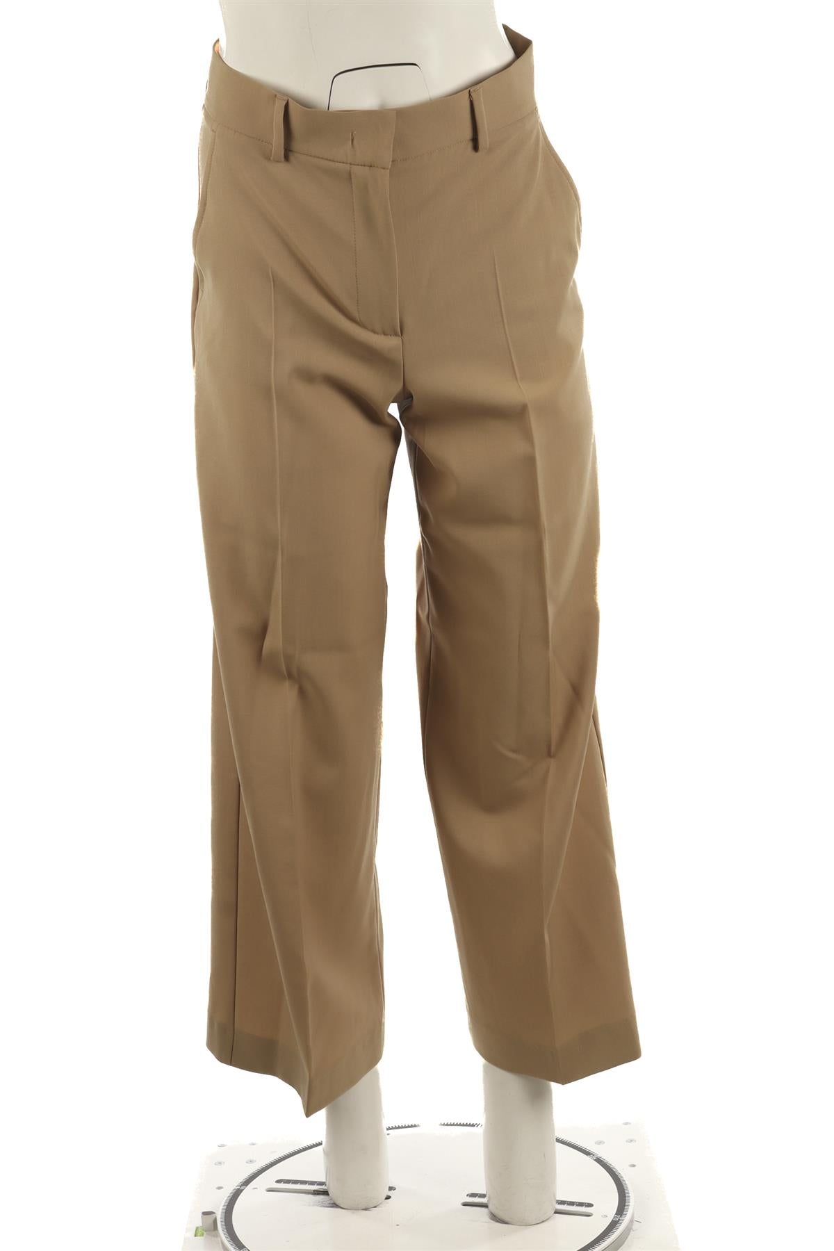 WEEKEND MAX MARA BEIGE WOOL WIDE LEG PANTS IT 38 UK 6