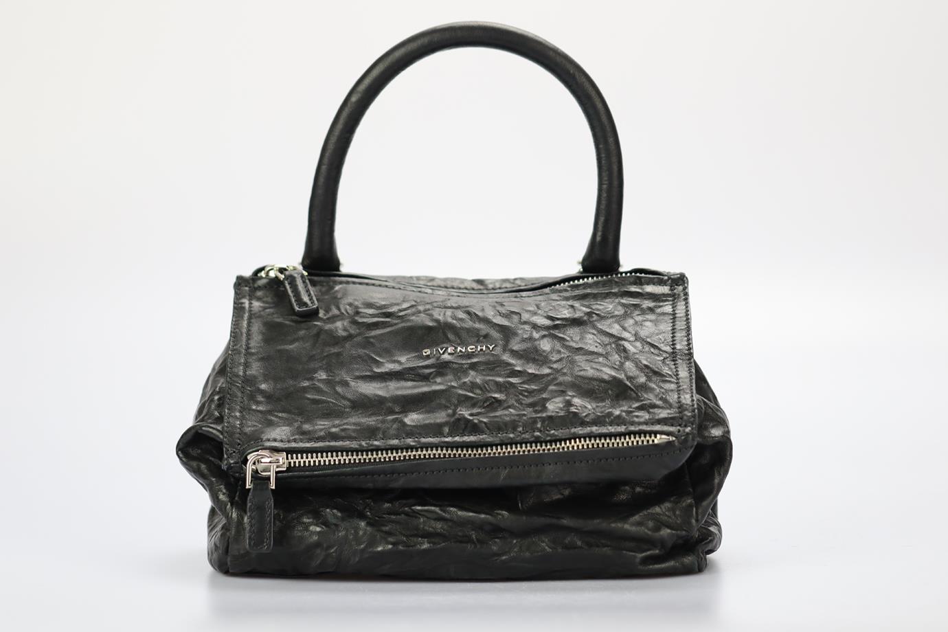GIVENCHY PANDORA SMALL TEXTURED LEATHER SHOULDER BAG