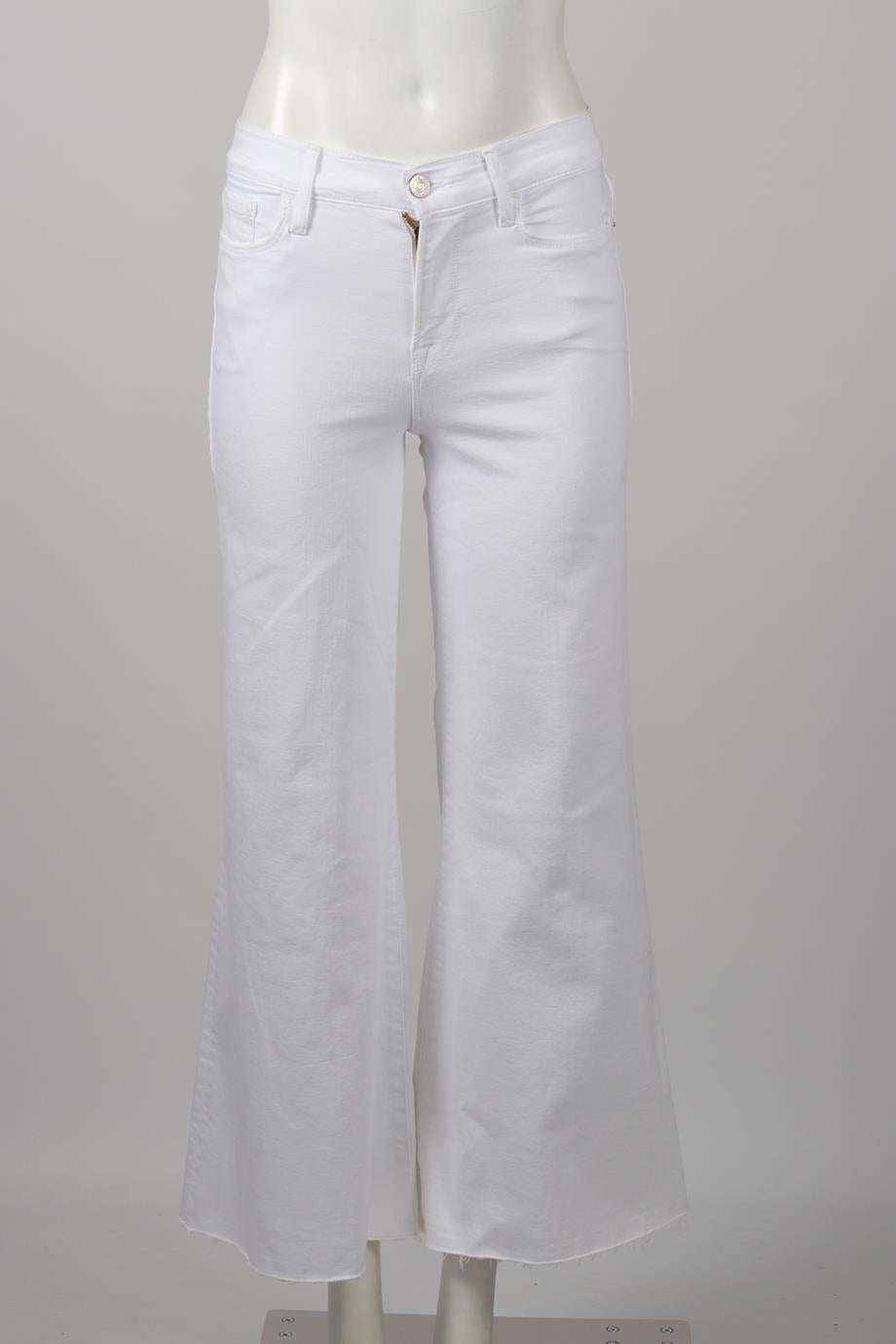 FRAME HIGH RISE WIDE LEG JEANS W26 UK 8