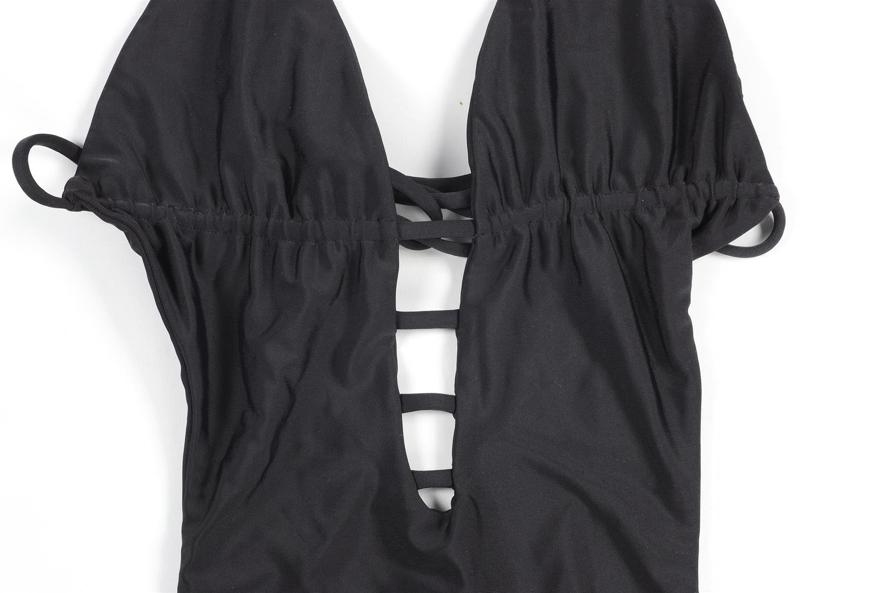 TORI PRAVER BLACK SWIMSUIT SMALL