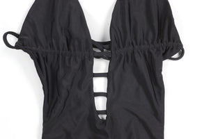 TORI PRAVER BLACK SWIMSUIT SMALL