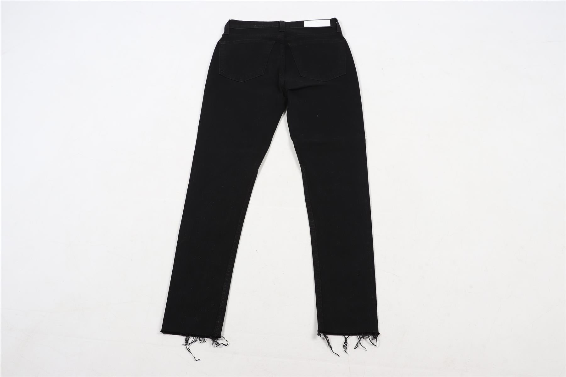 RE/DONE BLACK HIGH RISE SKINNY JEANS W25 UK 6-8