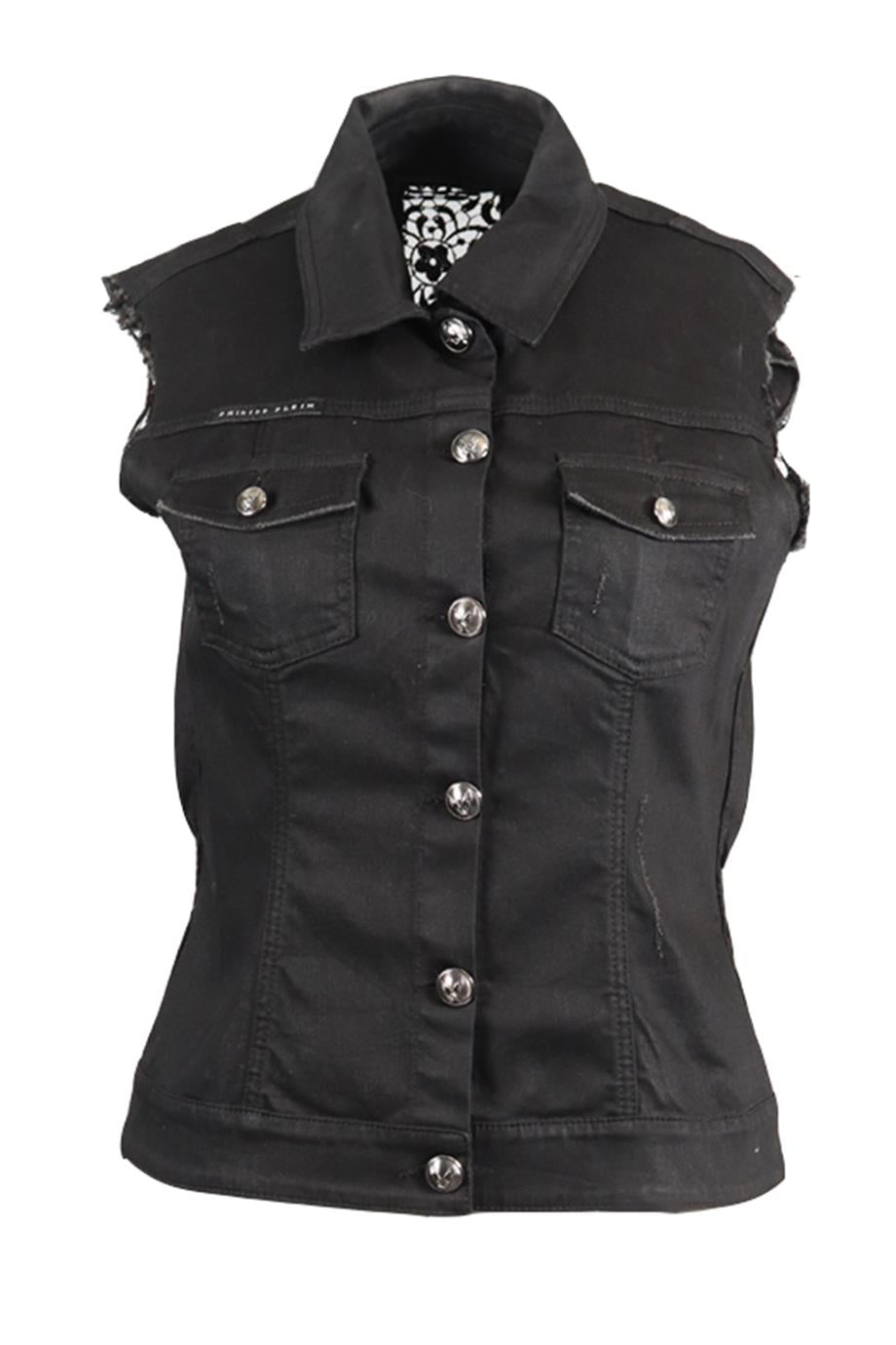 PHILIPP PLEIN DENIM GILET MEDIUM