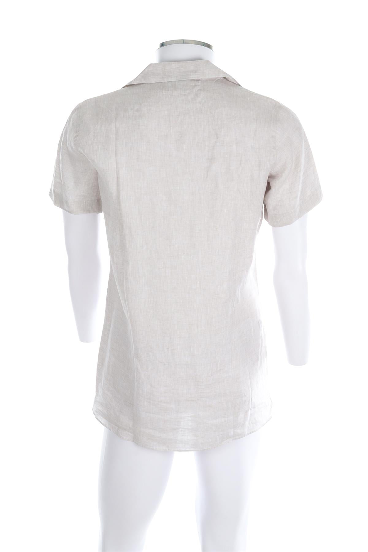 THOMAS FARTHING GREY MENS LINEN SHIRT MEDIUM
