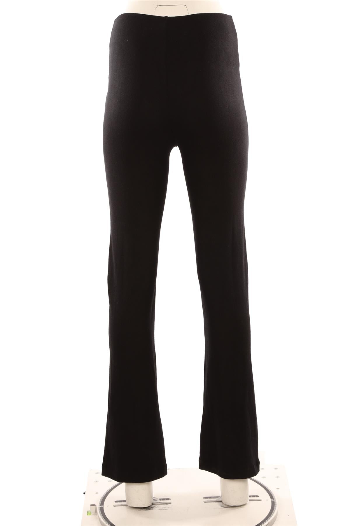 LESET BLACK JERSEY STRAIGHT LEG PANTS SMALL