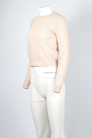 REFORMATION BEIGE CASHMERE SWEATER XSMALL