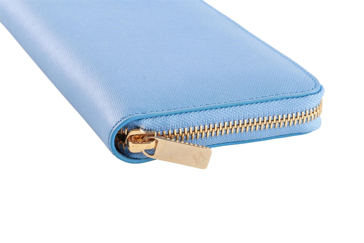 PATEK PHILIPPE BLUE LEATHER WALLET