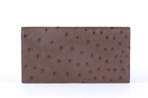 GUCCI BROWN OSTRICH LEATHER WALLET