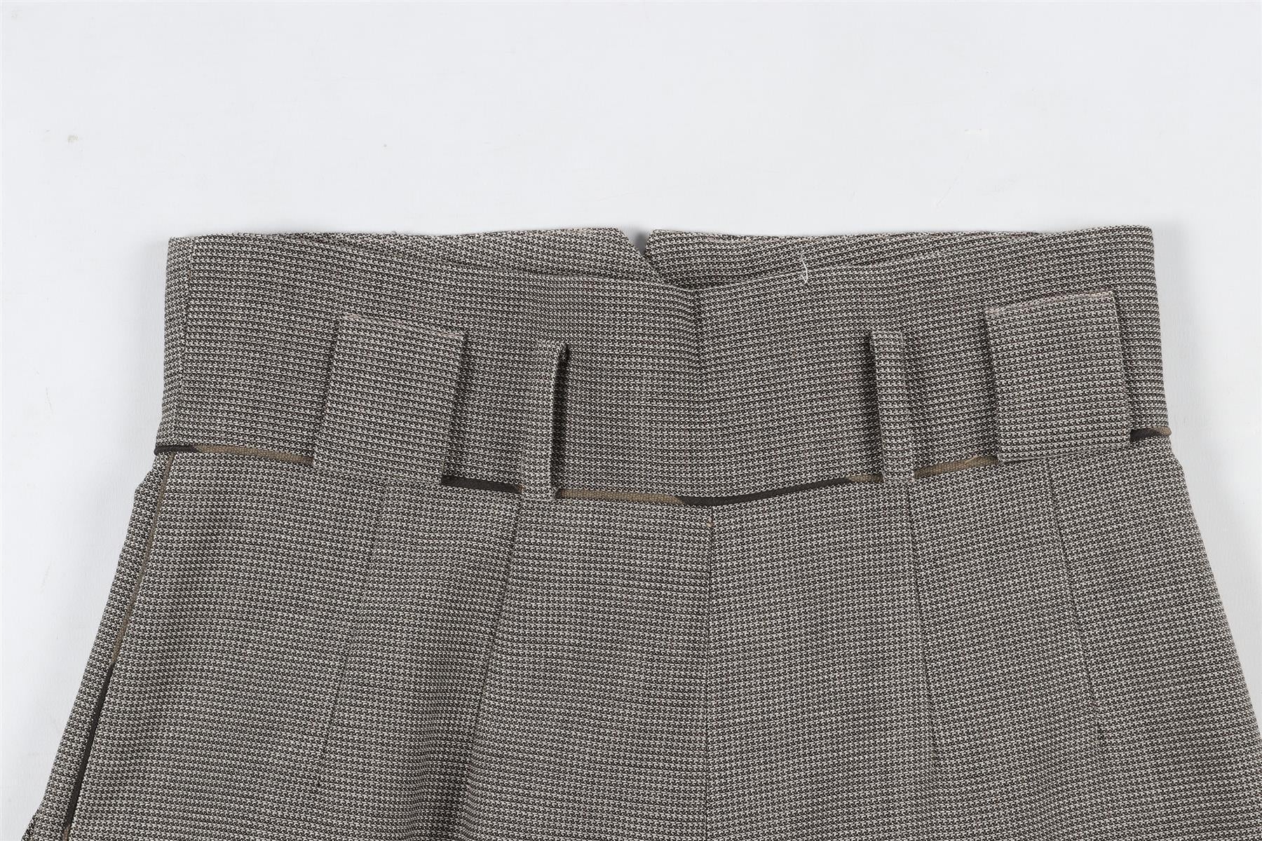 FENDI BROWN WOOL STRAIGHT LEG PANTS IT 38 UK 6