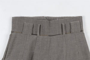 FENDI BROWN WOOL STRAIGHT LEG PANTS IT 38 UK 6