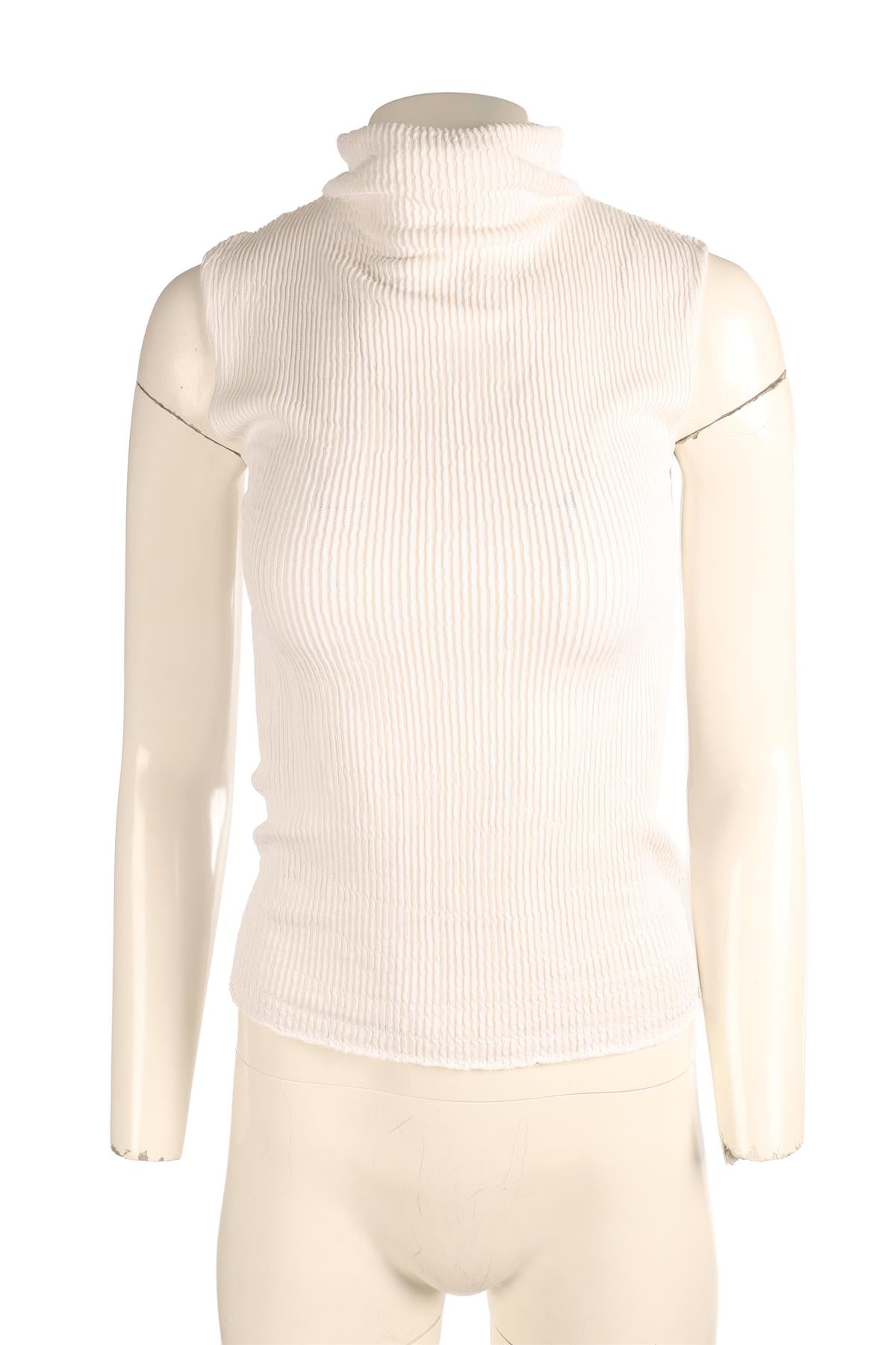ALEX EAGLE WHITE KNIT TOP LARGE