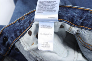 AGOLDE NAVY HIGH RISE WIDE LEG JEANS W24 UK 6