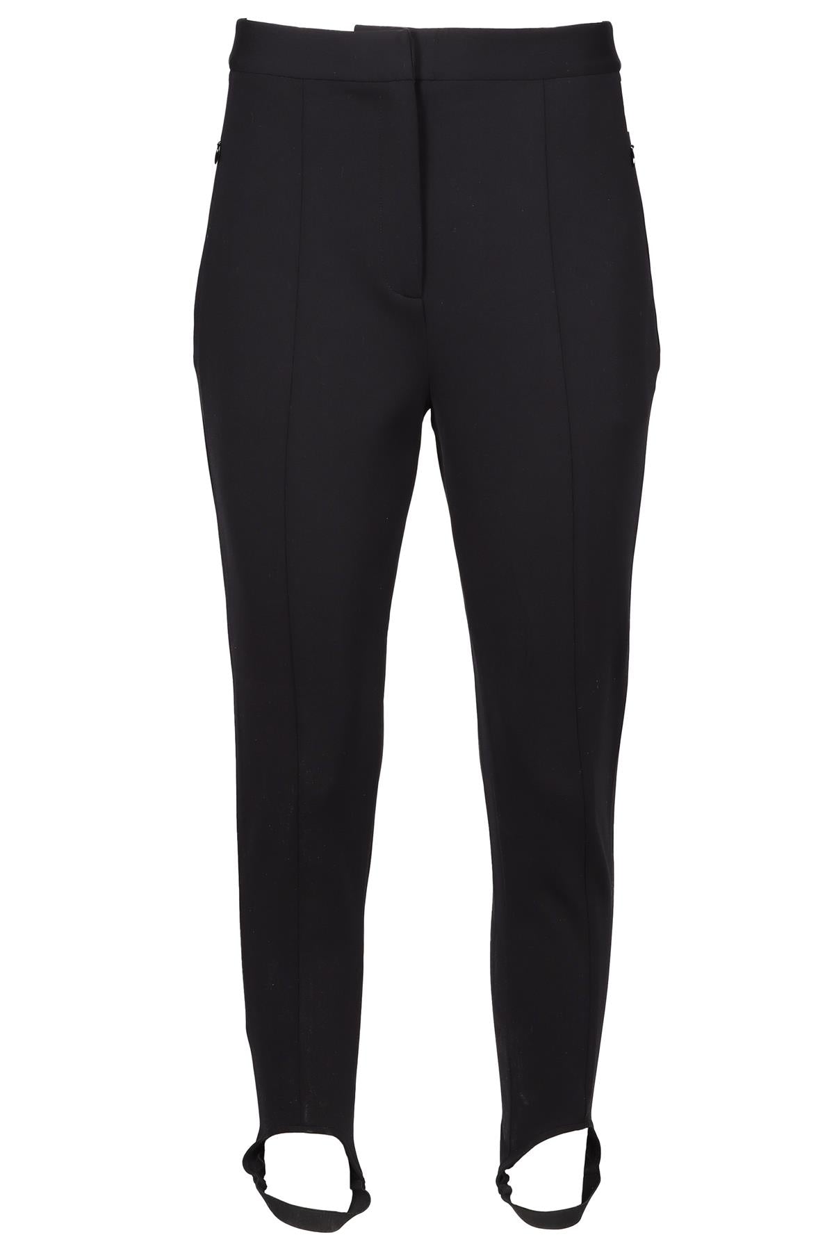 TIBI BLACK JERSEY STIRRUP PANTS US 8 UK 12