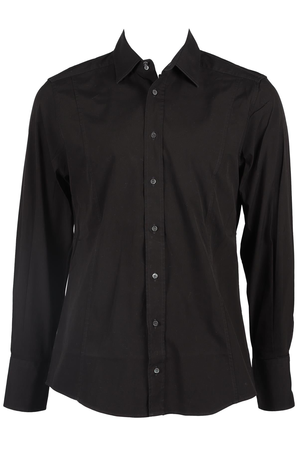 GUCCI BLACK MEN'S COTTON SHIRT UK/US COLLAR 16 UK/US CHEST 40