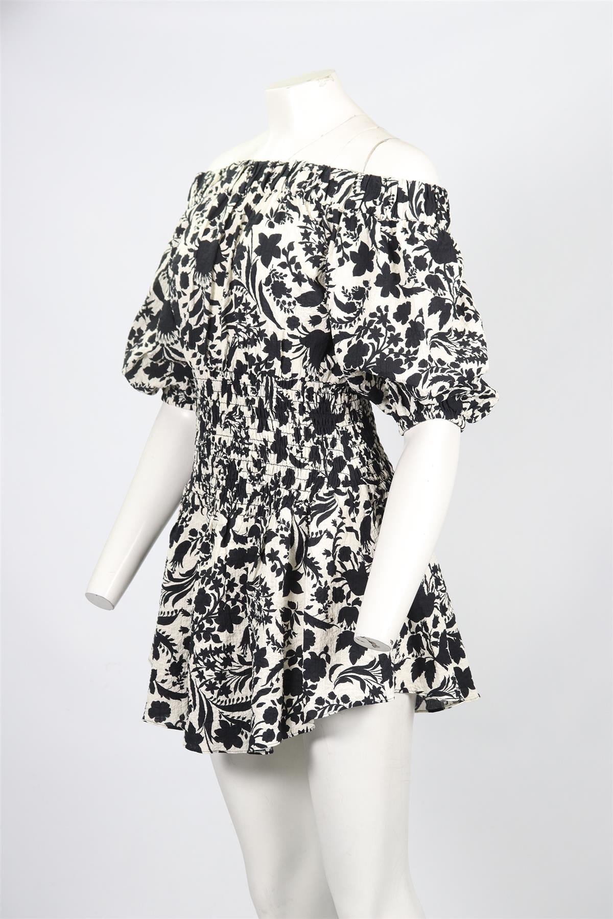 MISA LOS ANGELES COTTON BLEND MINI DRESS MEDIUM