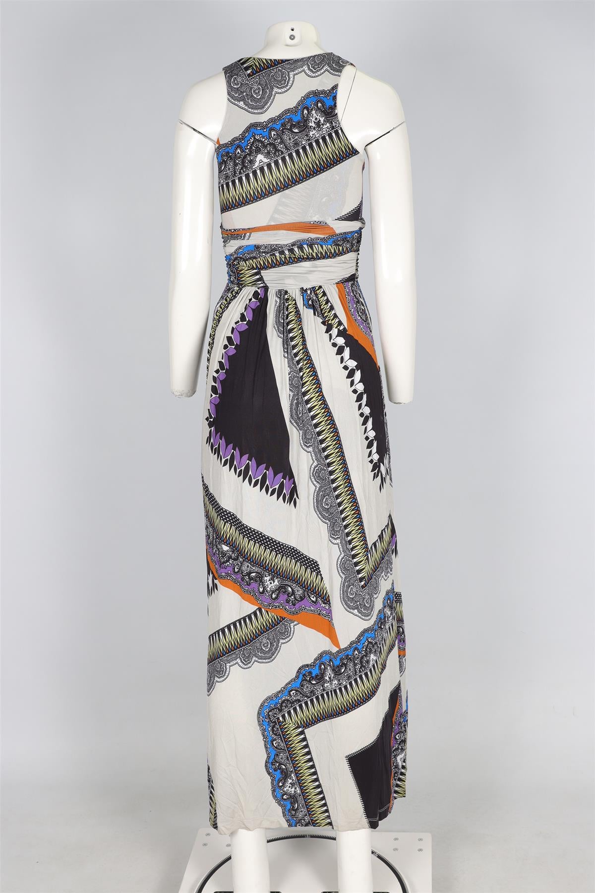ETRO MULTI JERSEY MAXI DRESS IT 38 UK 6
