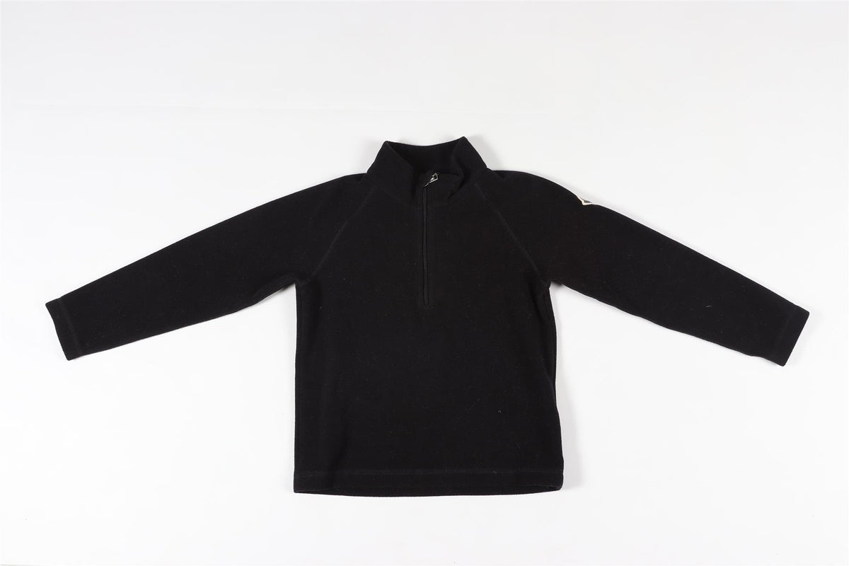 MONCLER BLACK KIDS BOYS FLEECE TOP 6 YEARS