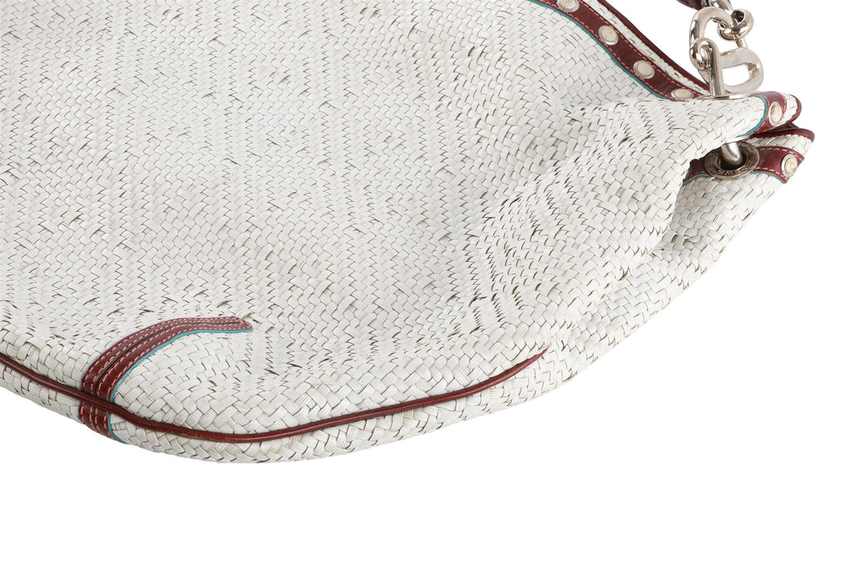 LOEWE WHITE LEATHER SHOULDER BAG