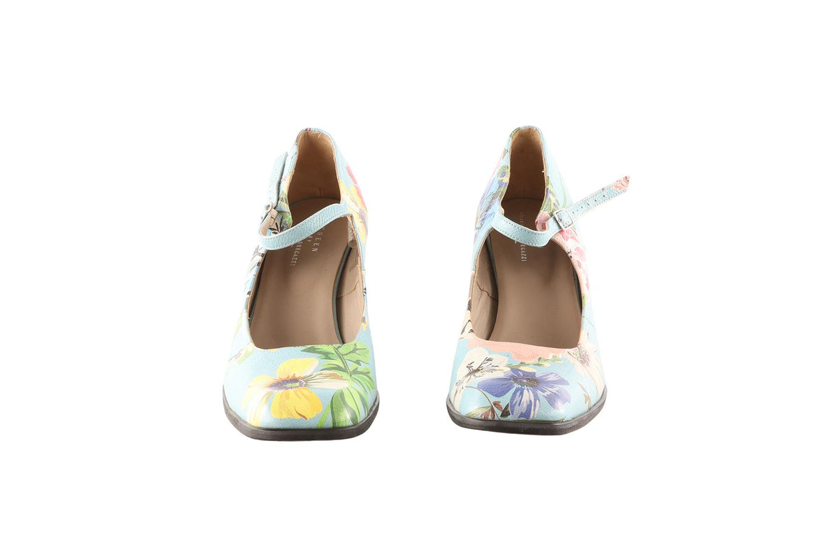 PREEN BY THORNTON BREGAZZI MULTI LEATHER PUMPS EU 40 UK 7 US 10