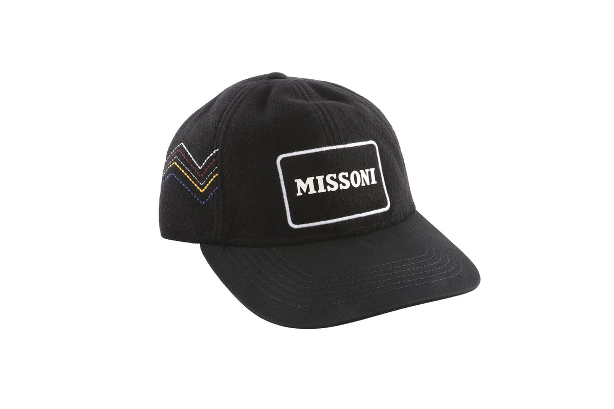 MISSONI BLACK COTTON BASEBALL CAP