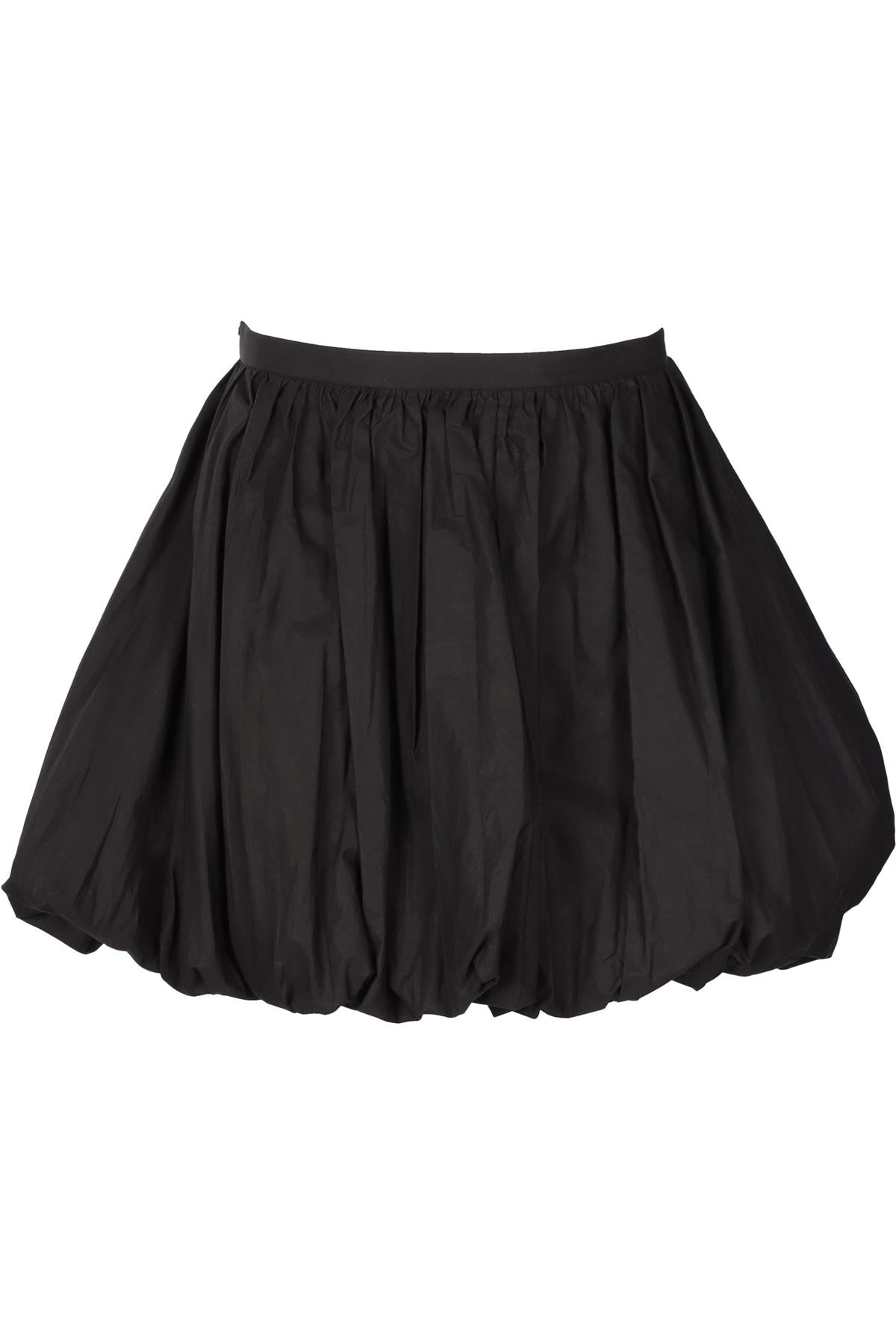 JIL SANDER BLACK COTTON MINI SKIRT FR 34 UK 6