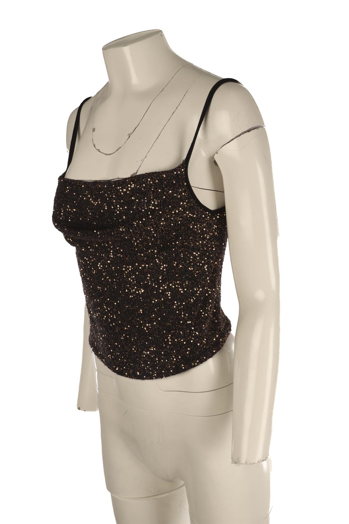 ALTUZARRA BLACK KNIT TOP XSMALL