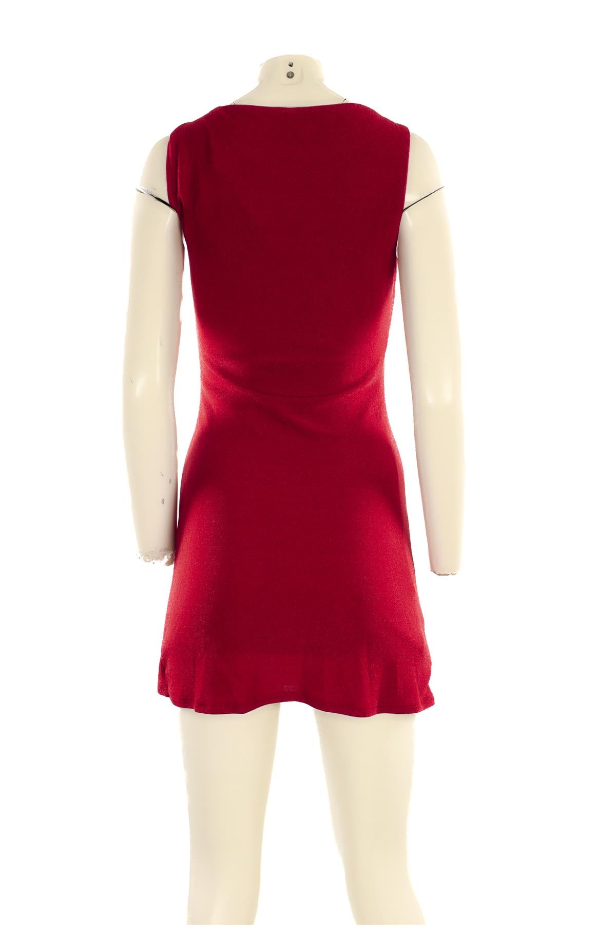 REFORMATION RED JERSEY MINI DRESS SMALL