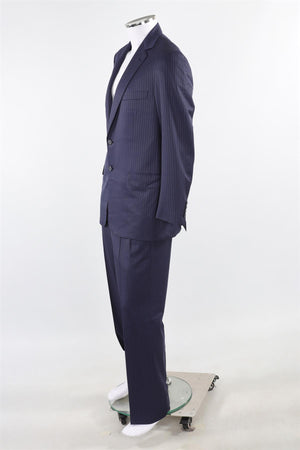 BRONI NAVY MEN'S WOOL TWO PIECE SUIT IT 42 UK/US 32