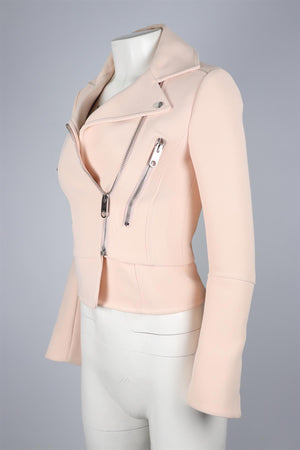 BALENCIAGA PINK CREPE JACKET FR 34 UK 6