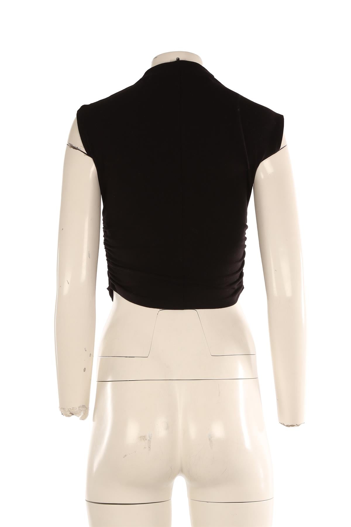 REFORMATION BLACK COTTON TOP SMALL