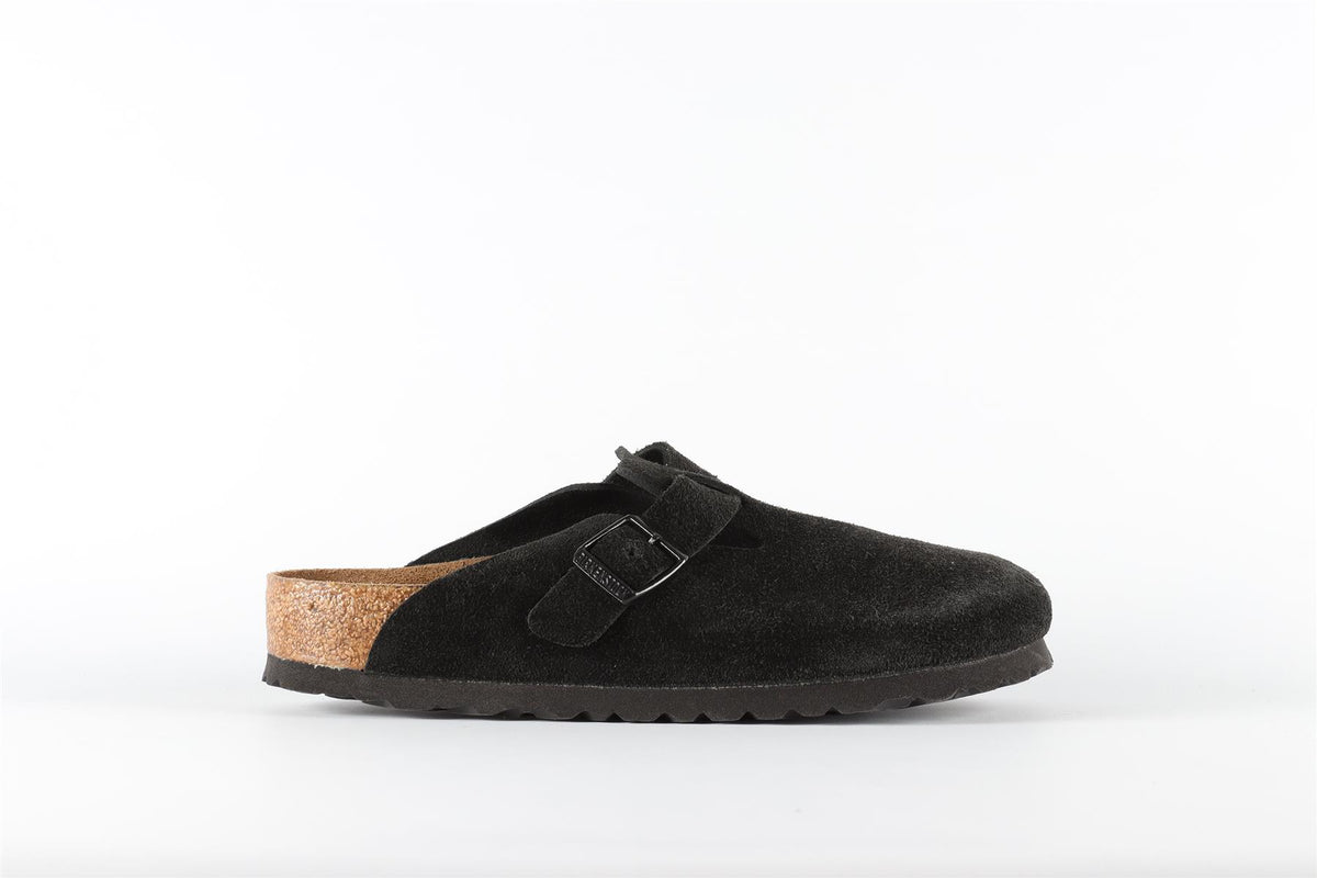 BIRKENSTOCK BLACK SUEDE MULES EU 38 UK 5 US 8