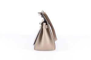 HERMÈS TAUPE 2012 JYPSIERE 28CM TOGO LEATHER CROSSBODY BAG IN ETOUPE